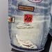 Men's Personalized Embroidery Denim Shorts Casual Straight Small Hole Trendy Non-Elastic Summer_mkmklike.com