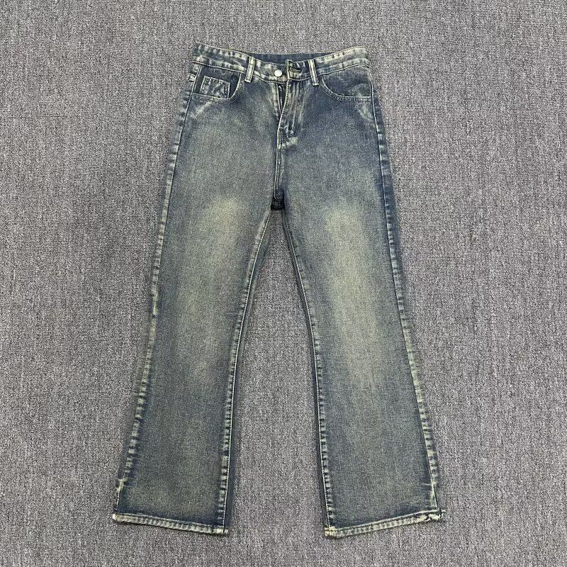 Classic Vintage Straight-Leg Jeans – Relaxed Fit Washed Denim Pants For Men (S-3xl, Black/Light Blue/Dark Blue/Gray)_mkmklike.com