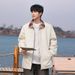 Vintage Plaid Patchwork Jacket For Men, Spring And Autumn Retro Design, Hoodless Top, American Style Turn-down Collar_mkmklike.com