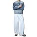 Relaxed Fit White Washed Denim Pants – Straight Leg Unisex Jeans WIth Functional Pockets (S-XXL)_mkmklike.com