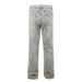 Men's Washed Heavyweight Black Jeans Relaxed Straight-Leg High Waist Cotton Non-Stretch Streetwear Jeans_mkmklike.com