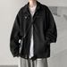 American Style Dark Gray Suede For Men's Autumn And Winter Thick Trendy Brand High-End New Jacket_mkmklike.com