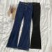 "High-Waisted Slim Flare Jeans – Stretchy Horseshoe Bootcut, Elegant & Slimming For Women"_mkmklike.com