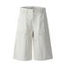Men's Clothing Shorts Men's High Street Vibe Multi Pocket Workwear Wide Leg Straight Leg Raw Edge Design Loose Shorts_mkmklike.com