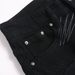 Men's Slim Fit Bootcut Denim Pants Black Flared Ripped Jeans with Embroidery High Street Fashion Casual Wear_mkmklike.com