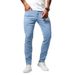 Men's Ripped Stretchy Slim Fit Jeans Style Long Pants Trendy Summer Style Version Skinny Jeans_mkmklike.com