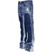 Men's Clothing Men's Denim Cargo Pants, European And American Style, Popular On Instagram, Stretch Patch Denim Flared Pants 013_mkmklike.com