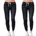 Cross-border Wish Loose Plus-size Elastic Waist Jeans Tapered Lantern Pants For Women_mkmklike.com