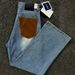 Color Blocked Pocket Straight Leg Cropped Jeans Slim Fit Flattering Petite Figures Spring New Style For Couples_mkmklike.com