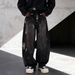 Men's Loose Straight Leg Jeans With Starry Galaxy Wash & Hand-Painted Details - Trendy Streetwear Style_mkmklike.com