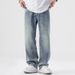 Men's Clothing Men's Summer Loose Large Size Straight Pants Lightweight Casual Pants_mkmklike.com