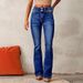 Vintage Stretch Flared Jeans – Retro Wash & High Waist (3 Colors)_mkmklike.com