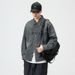 Denim Long Sleeved Shirt In Spring Autumn New Washed And Worn American Style Lapel Workwear Jacket For Men_mkmklike.com