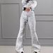 Women's Clothing Fashion Street Shot Sequin Tassel Design Flared Jeans_mkmklike.com