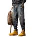 American Heavy Straight Tooling Jeans Men's Loose Trendy Brand Autumn Ins Trend Tied Feet Harlan Trousers Big Ins_mkmklike.com