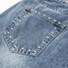 American Style Vintage Washed Jeans Niche Loose Beaded Design Sense Wrinkled Casual Wide-Leg Pants Trendy Men's Clothing_mkmklike.com