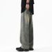 Men's Drawstring Waist Straight Leg Jeans - Relaxed Fit Stretch Denim Pants With Adjustable Ties_mkmklike.com