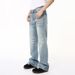 Men's Clothing Summer New Products Cleanfit Washed Light Colored Drape Jeans_mkmklike.com