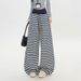 Autumn Winter Striped Loose Comfortable Long American-style Blue And White Drawstring Elastic Casual Pants, Stylish_mkmklike.com