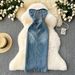 Women's summer 2024 new pure desire hot girl waist hip slit denim long skirt_mkmklike.com