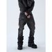 UnisexStyle Distressed Washed Black And Gray Jeans Vintage Flared Loose Fitting Frayed Hem Denim_mkmklike.com