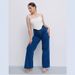 Classic Full-Length Women's Jeans – High-Waisted Comfort Fit, Dark Blue Denim (Sizes 25-32)_mkmklike.com