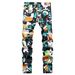 Printed Fashion, Personalized Floral Pants, Elastic Small Leg Jeans, Men's Fashion_mkmklike.com