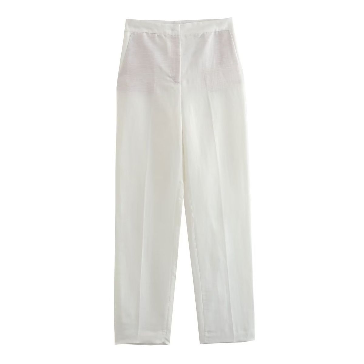 Women's Clothing Linen double-breasted women's blazer + vest and vest + linen straight pants suit_mkmklike.com