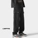 American High Street Fashion Brand Black Work Men, Loose Straight-leg Jeans, Men's Wide-leg Casual Pants For Autumn_mkmklike.com