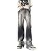 Men's Distressed High-Street Jeans | Oversized Drop-Crotch | Hand-Dyed Tie-Dye | Heavyweight Raw Hem | Streetwear Pants With Grunge Vibe_mkmklike.com