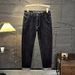 2025 Autumn New Denim Jeans European Version Trendy Stretch Small Straight Tube Fashionable Versatile Casual Men's Pants_mkmklike.com