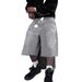 Men's And Women's Streetwear Denim Shorts Straight Wide Loose Capri Rhinestone Decorated_mkmklike.com