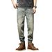 Large Size Men's Clothing Spring And Summer Ripped Heavy Industry Retro Jeans Men's Trendy Brand Fat Pants Cross-border Jeans Are Sent On Behalf_mkmklike.com