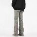 Men's & Women's Vintage Washed Distressed Jeans – High-Waisted Flared Pants With Raw Hem & Streetwear Style_mkmklike.com