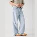 Men's Distressed Light Blue Relaxed Fit Cleanfit Style Straight Leg Jeans For Summer - High Street Fashion Casual Pants_mkmklike.com