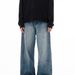 Men's Clothing Vintage American Style High Street Loose Fit Straight Leg Jeans - Long Casual Denim Pants With Mid Waist & Slight Stretch_mkmklike.com