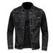 Loom Foreign Trade Cross-Border Spring And Autumn New Style Personality Turn-Down Collar Black Jacket Zipper Denim Coat_mkmklike.com