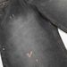 Wasteland Style Punk Washed Straight-Leg Jeans For Men With Paint Splatter, Distressed Edges, And Ripped Wide-Leg Pants_mkmklike.com