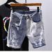Men's Clothing Casual Summer Denim Shorts High Street Trendy Mid Length Five Point Pants Fashion Trend_mkmklike.com