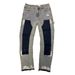 Men's Clothing European And American Men's Y2K Patchwork Painted Small Pattern Print Fashion Straight Leg Jeans_mkmklike.com