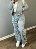 New Cross-Border European And American Women's Fashion Sexy Street Trendy Three-Dimensional Multi-Pocket Cargo Style_mkmklike.com