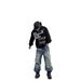 Heavy Duty Distressed Patched Straight Leg Jeans Spring Washed Loose Fitting Retro Ripped Wide Leg Pants For Men And Women_mkmklike.com