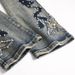 Men's Clothing Men's Stretch Flared Denim Jeans With Rhinestone & Embroidery - High Street Blue Disco Nightclub Skinny Jeans For Youth Fashion_mkmklike.com