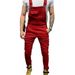 Men's Dyed Wide Leg Jeans Ripped Denim Pants Trendy Workwear Mid Waist Long Cotton Non-Stretch Machine Washable 6 Colors_mkmklike.com