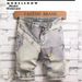 Men's Distressed Denim Shorts - Summer Casual Lightweight Ripped Jeans With Relaxed Fit & Streetwear Style_mkmklike.com