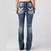 New Embroidered Jeans European And American Women's Clothing Heavy Wash Stretch Denim Trousers_mkmklike.com
