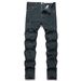 Men's Clothing Black Jeans Men New Elastic Hole Men's Denim Foreign Trade Men's Jeans Trousers_mkmklike.com