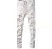 Men's Rhinestone Washed Distressed Patchwork Jeans High Street Style European And American AM Cross Border Fashion for Men_mkmklike.com