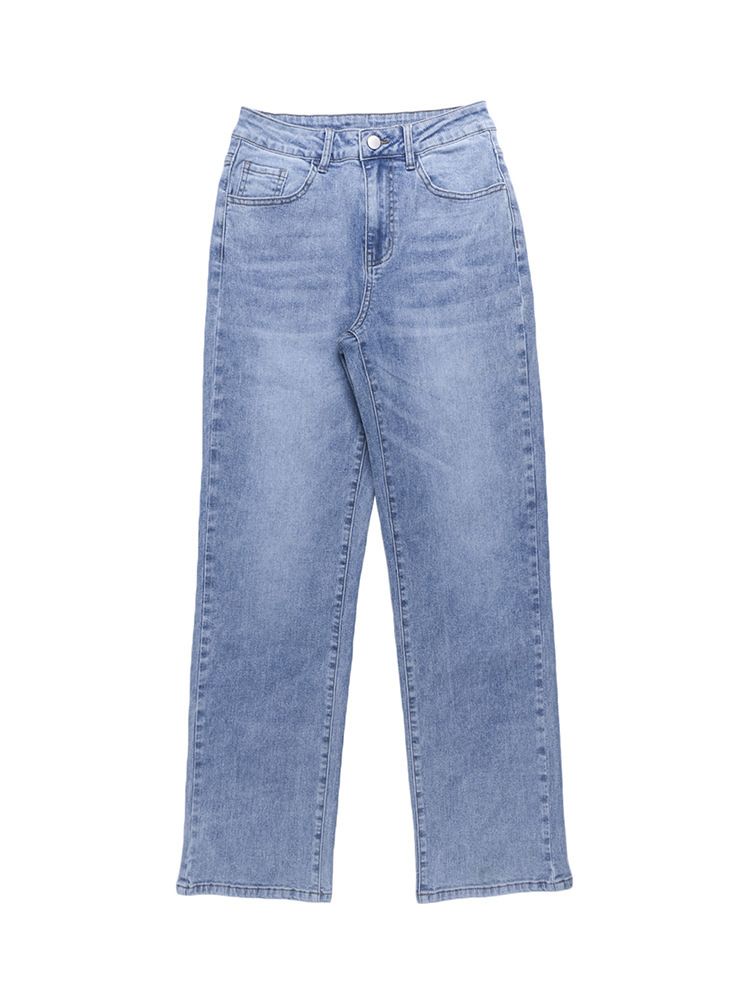 Women's Clothing High Waisted Street Style Wide Leg Jeans_mkmklike.com