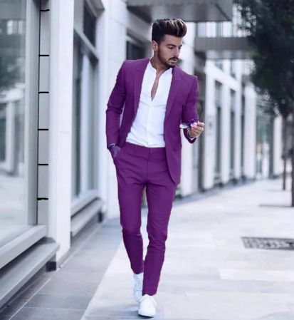 Men's Suit Business Casual suit Men's two-piece groomsman suit Wedding banquet_mkmklike.com